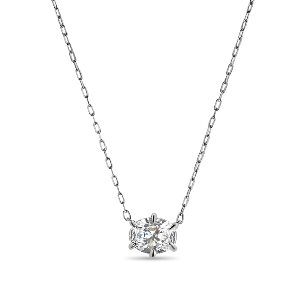 Oval Diamond Pendant