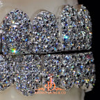 JDWR-2026-4-Flawless "10pt Ghost" Set Grillz White Gold (Pullout)