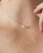 Oval Diamond Pendant