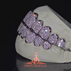 JDWR-2026-20 Flawless "Princess Cut" Invisible Set Grillz White Gold (Perm)