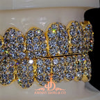 JDWR-2026-6-Flawless "10pt Ghost" Set Grillz Yellow Gold (Pullout)