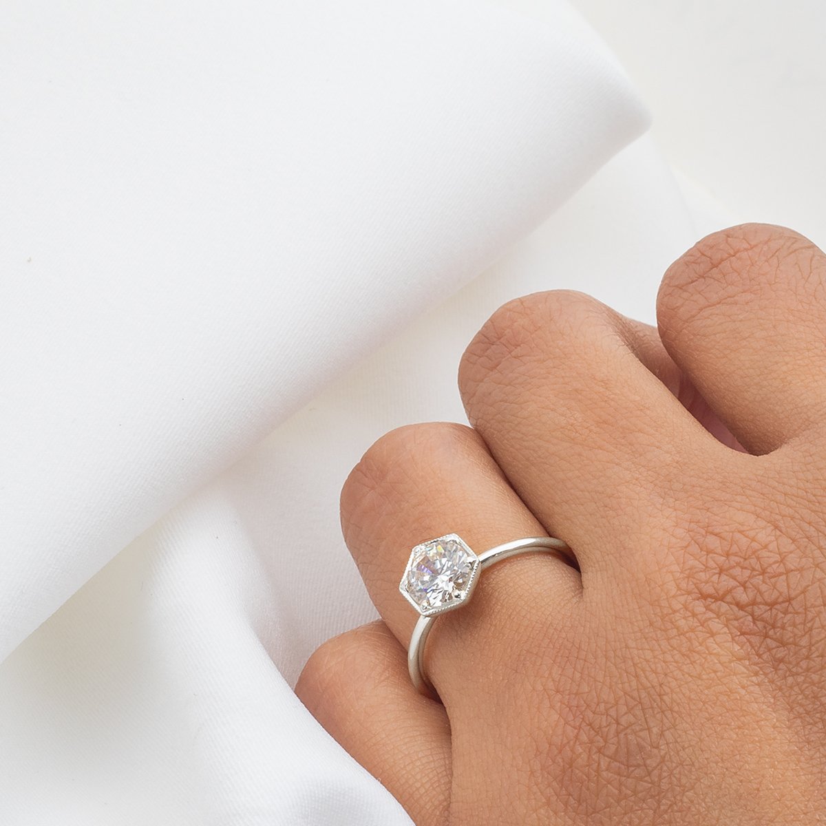 Selene Diamond Engagement Ring