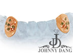 JDTK-S2530060 2 Gold Fang Teeth with Diamonds - Johnny Dang & Co