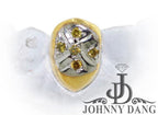 JDTK-S2530060 2 Gold Fang Teeth with Diamonds - Johnny Dang & Co