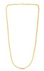 14K Yellow Gold 5.5mm Hollow Diamond Cut Rope Chain 18", 20", 22", 24" - Johnny Dang & Co