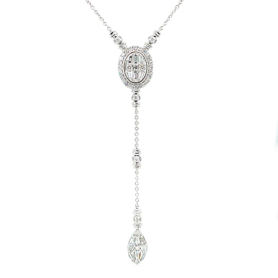14K 0.90CT DIAM NECKLACE - Johnny Dang & Co