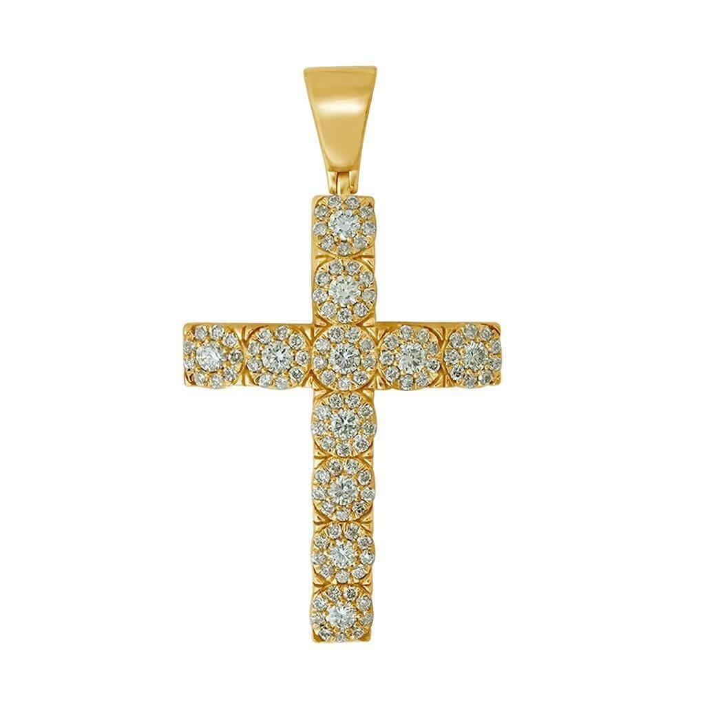 10K 1.96-2.03CT D-PENDANT MENS RDS 8F - Johnny Dang & Co