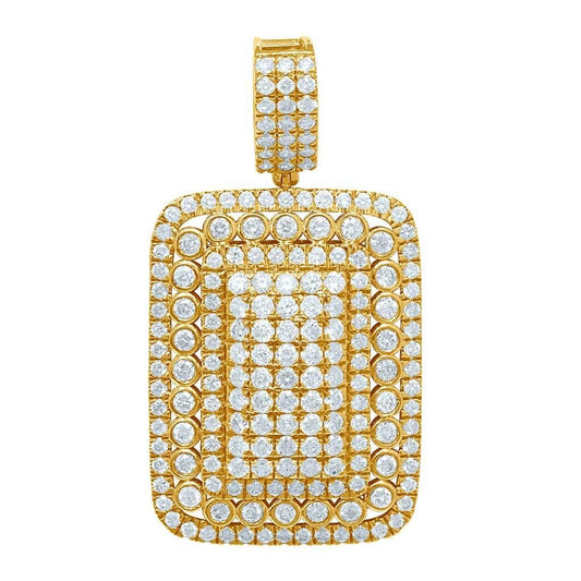 10K 3.53-3.55CT 3D DOG TAG - Johnny Dang & Co