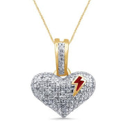 10K 0.29-0.36CT D-HEART CHARM - Johnny Dang & Co