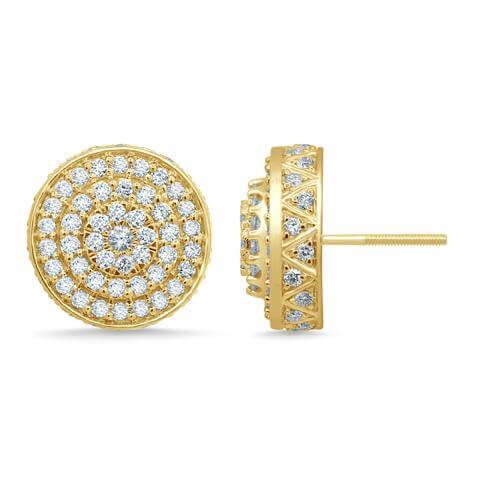 10K 1.73-1.76CT D-EARRING LDS RDS - Johnny Dang & Co