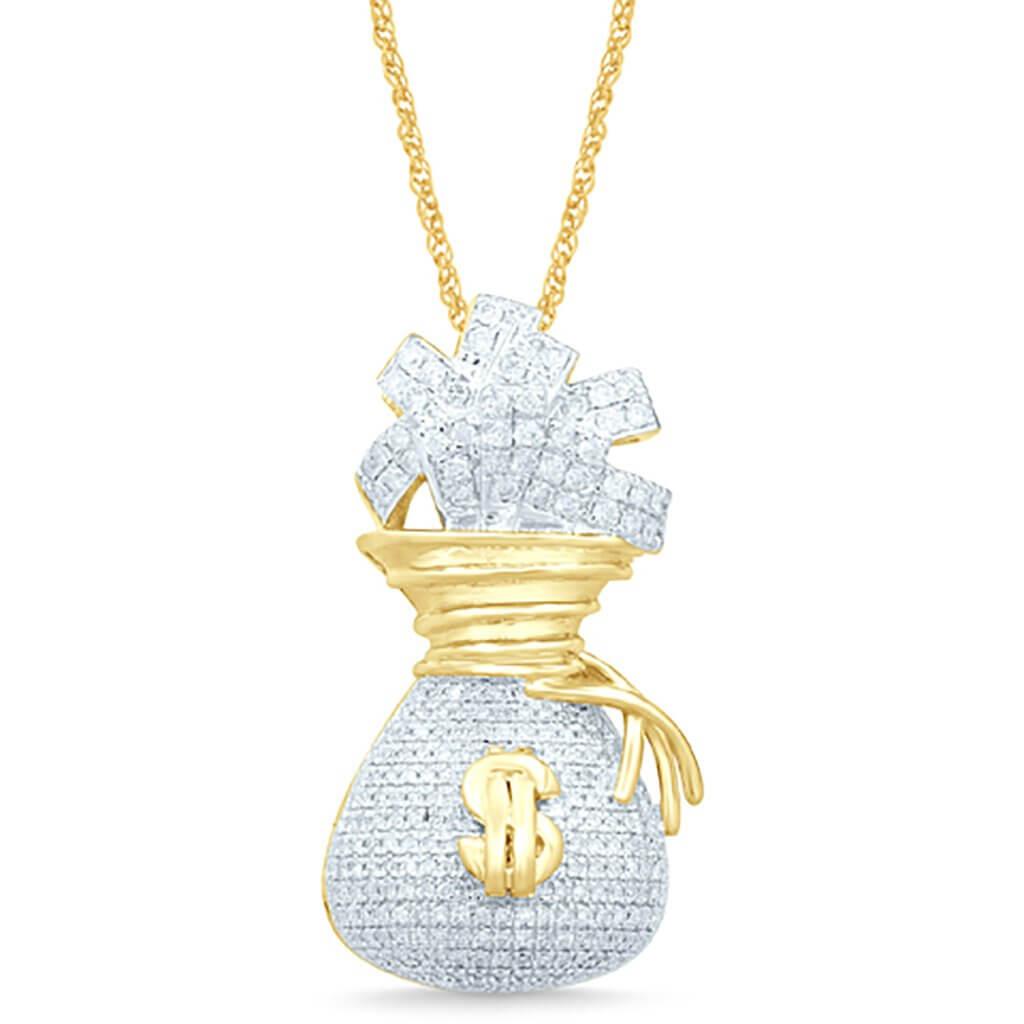 10K 0.87- 0.91CT D-MONEY BAGS - Johnny Dang & Co