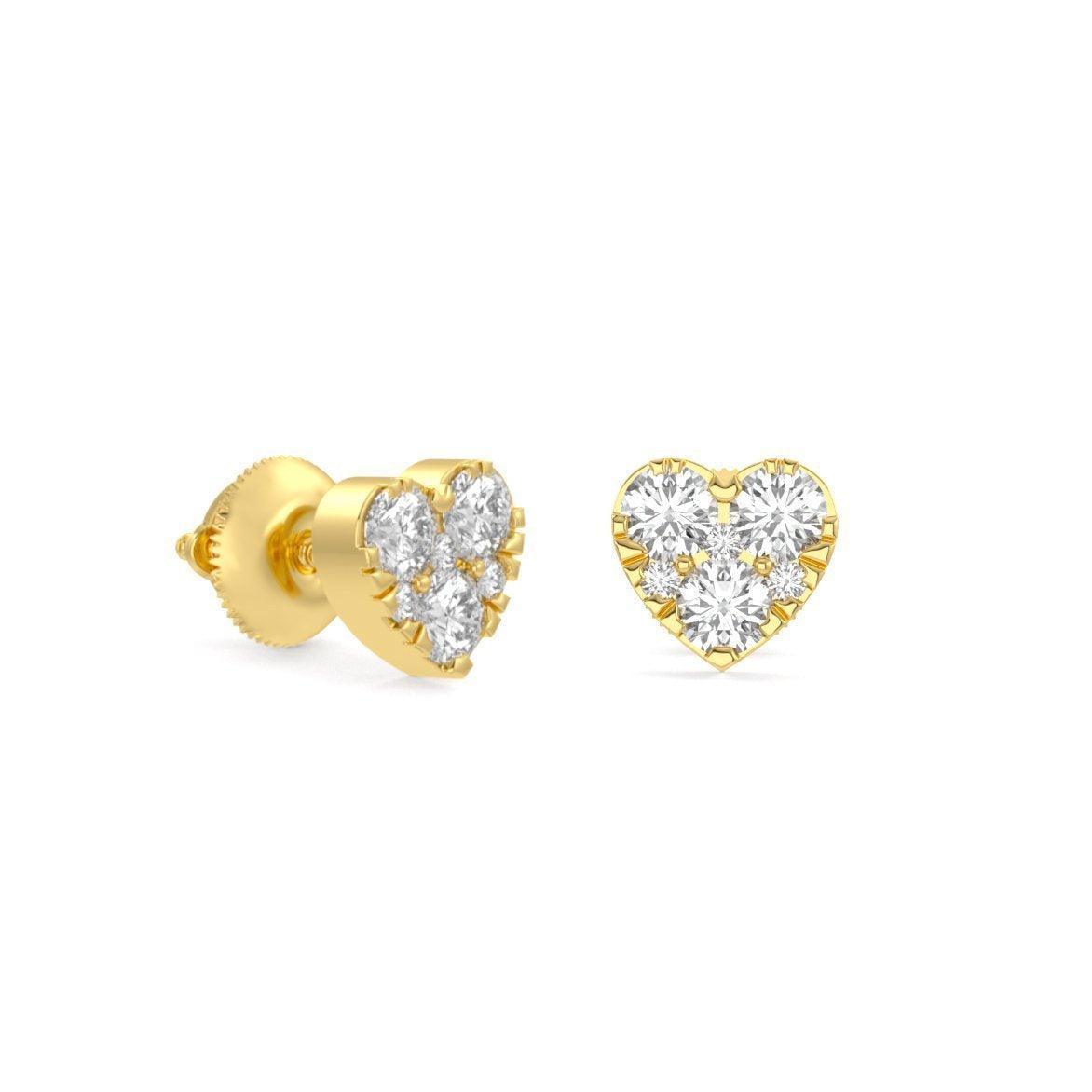 Heart Cluster Earrings - Johnny Dang & Co