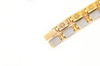 12mm Yellow / White Diamond Link Chain - Johnny Dang & Co