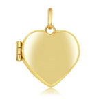 Yellow Gold Polished Heart Locket - 14K Gold - Johnny Dang & Co