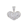 Wide Heart Baguette Pendant - Johnny Dang & Co