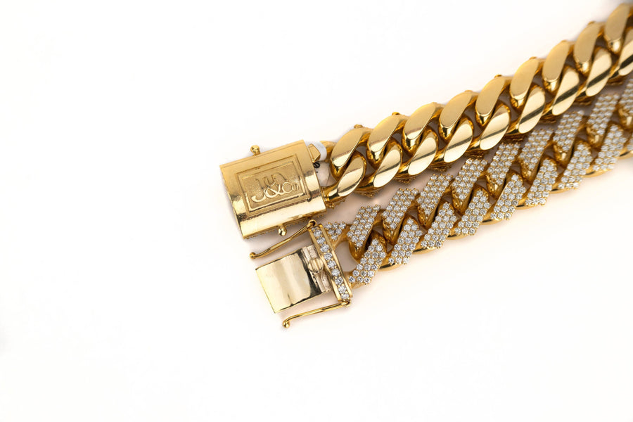 16.5mm Yellow Gold Cuban Link Chain - Johnny Dang & Co