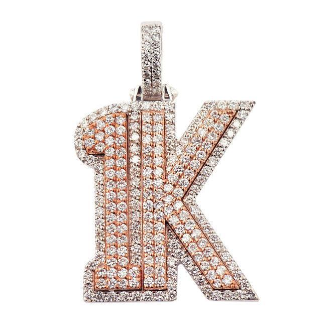 JD3405 - CUSTOM DIAMOND 1K PENDANT - Johnny Dang & Co