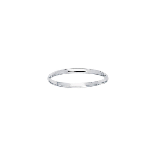 14K Gold Polished Children's Bangle - Johnny Dang & Co