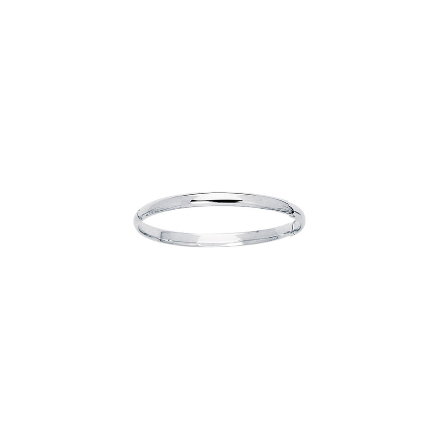 14K Gold Polished Children's Bangle - Johnny Dang & Co