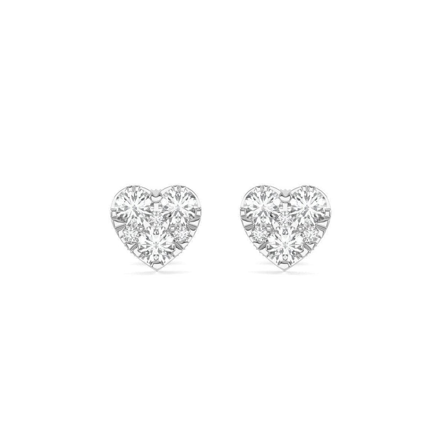 Heart Cluster Earrings - Johnny Dang & Co
