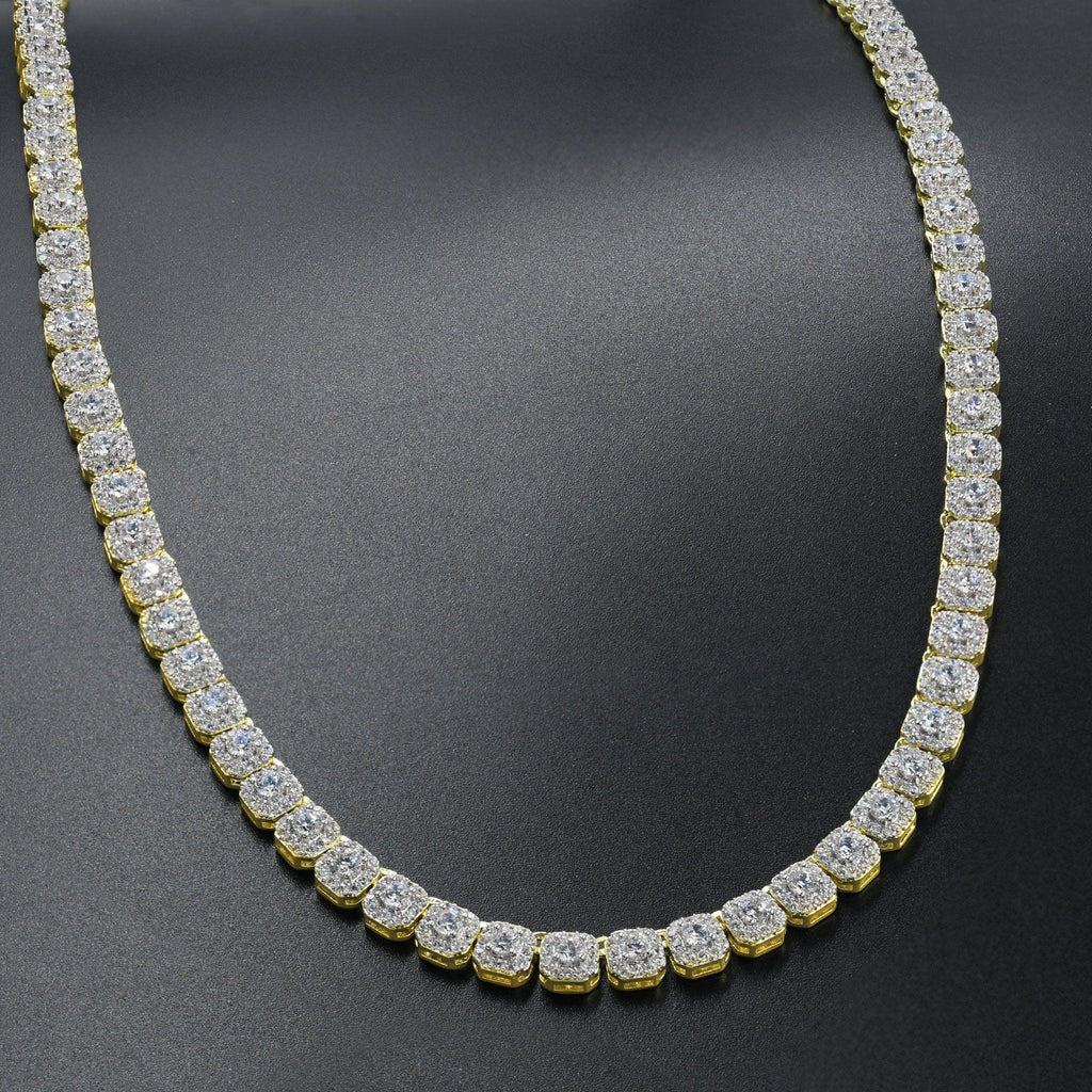 ICECUBE 5 MM 925 SILVER SQUARE TENNIS CHAIN | BMW9213572 - Johnny Dang & Co