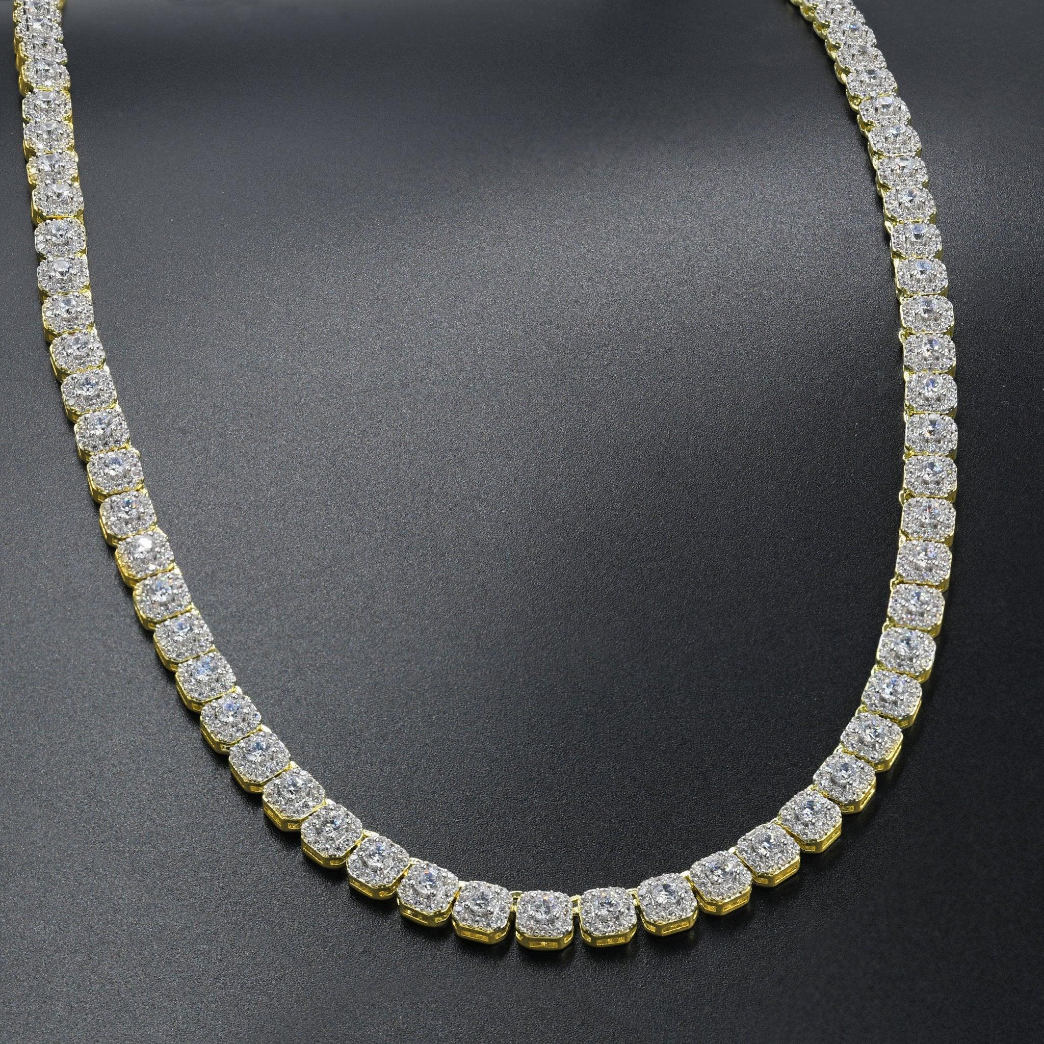 ICECUBE 5 MM 925 SILVER SQUARE TENNIS CHAIN | BMW9213572 - Johnny Dang & Co