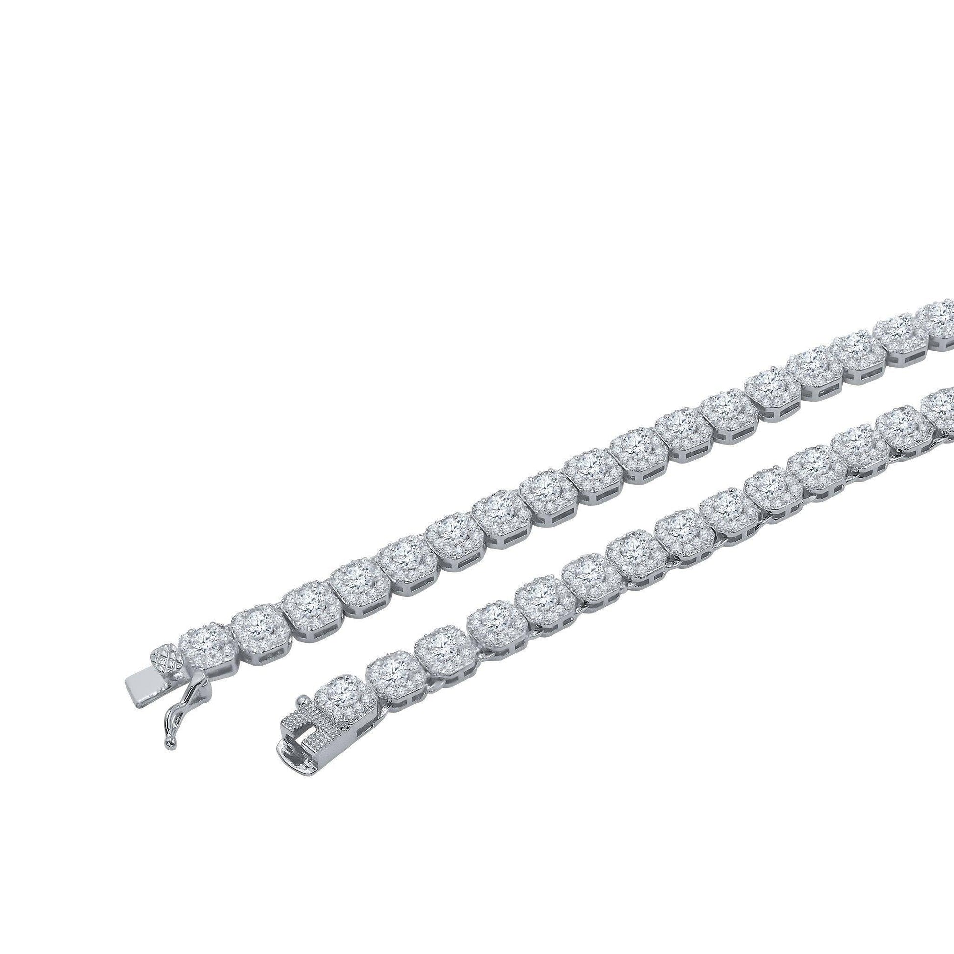 ICECUBE 5 MM 925 SILVER SQUARE TENNIS CHAIN | BMW9213571 - Johnny Dang & Co