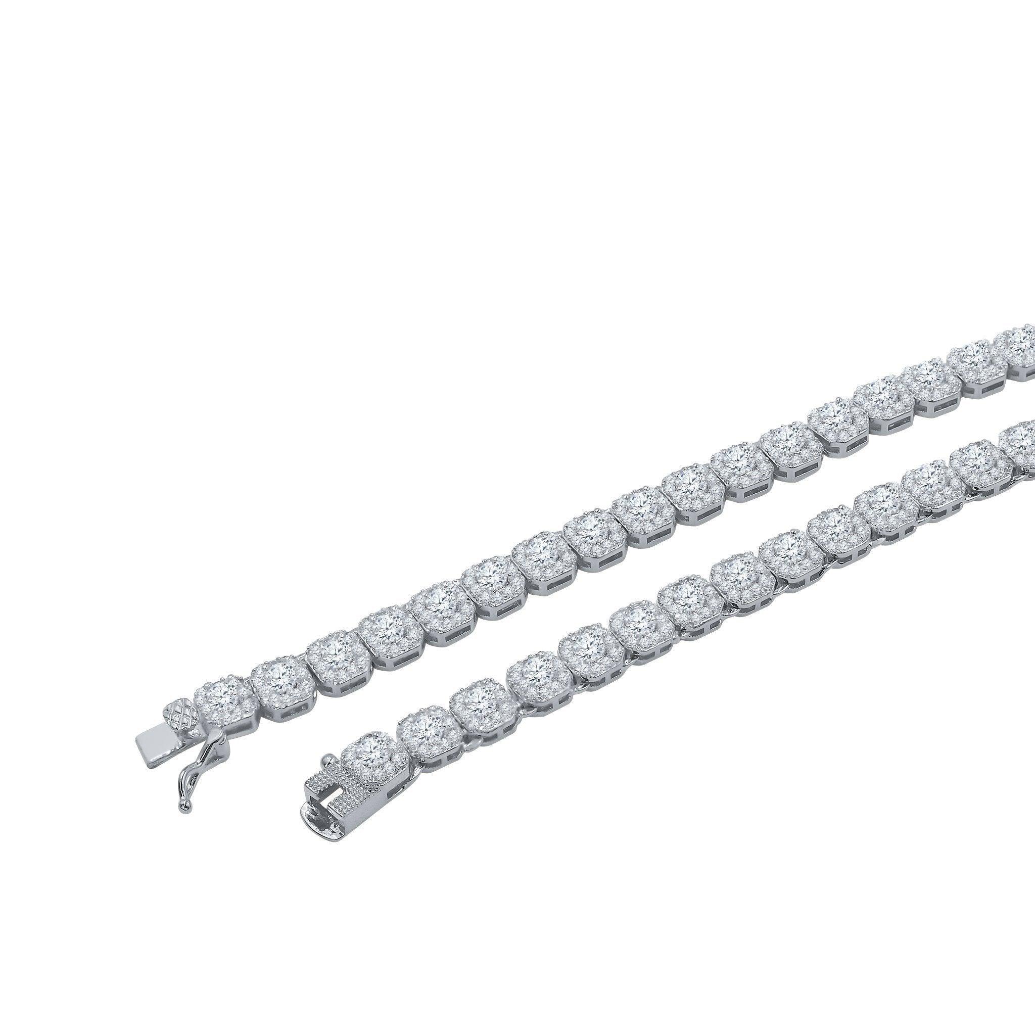 ICECUBE 5 MM 925 SILVER SQUARE TENNIS CHAIN | BMW9213571 - Johnny Dang & Co