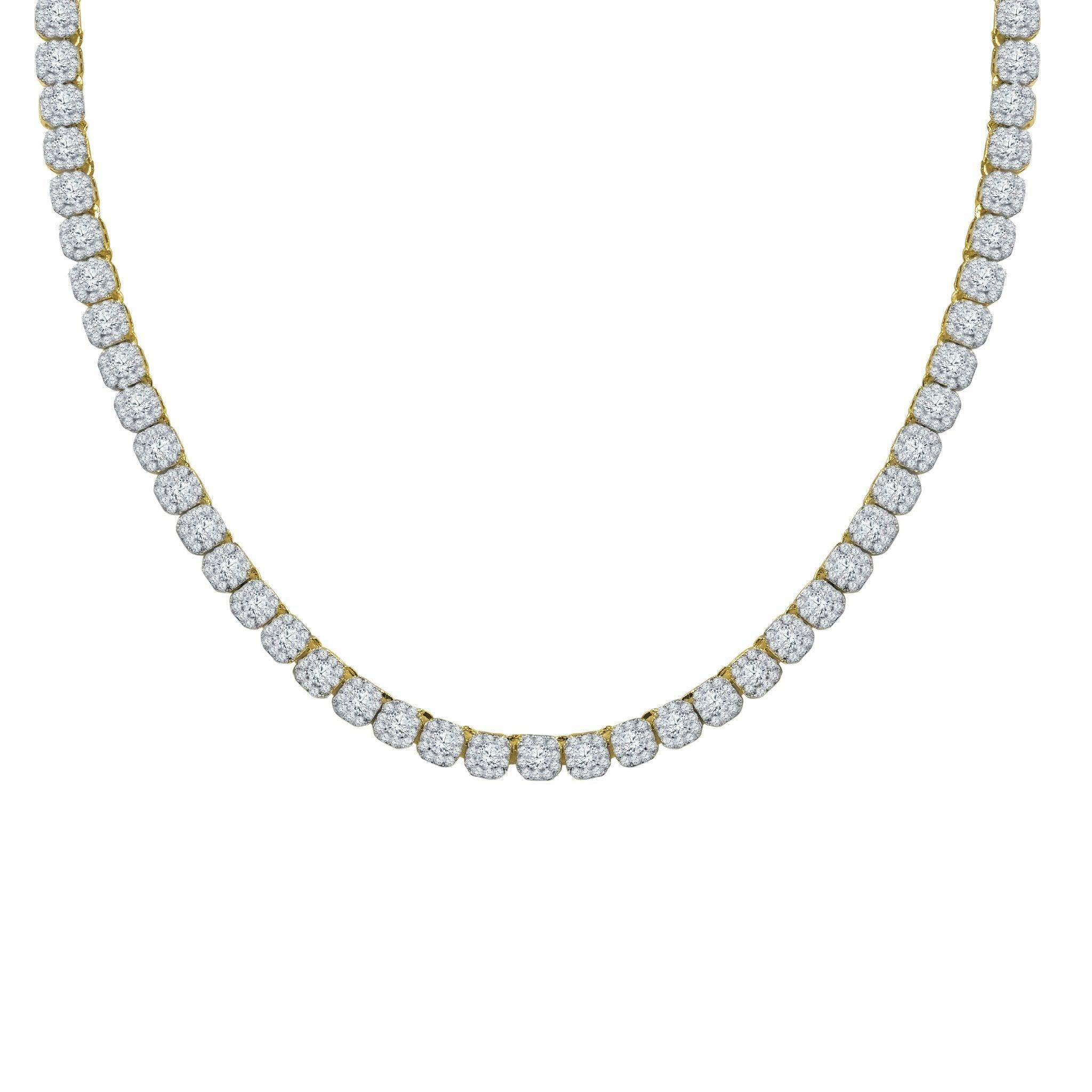 ICECUBE 5 MM 925 SILVER SQUARE TENNIS CHAIN | BMW9213572 - Johnny Dang & Co