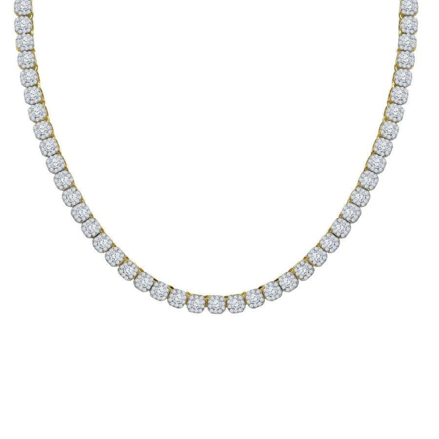 ICECUBE 5 MM 925 SILVER SQUARE TENNIS CHAIN | BMW9213572 - Johnny Dang & Co