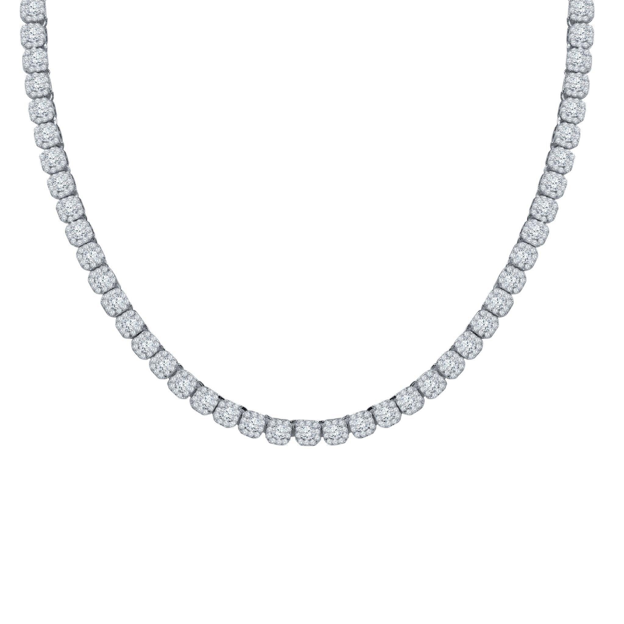 ICECUBE 5 MM 925 SILVER SQUARE TENNIS CHAIN | BMW9213571 - Johnny Dang & Co