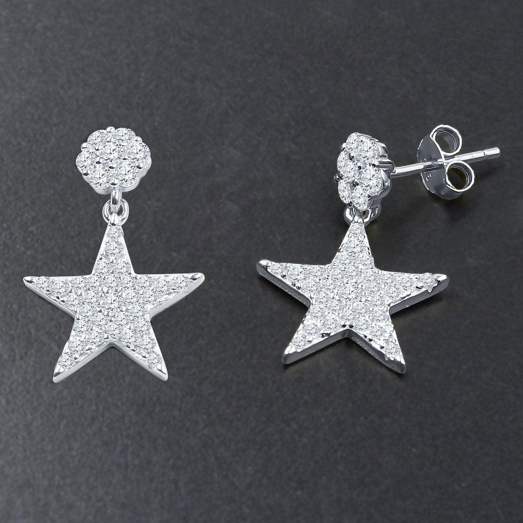 DAZZLING SILVER EARRINGS | BMW9214291 - Johnny Dang & Co