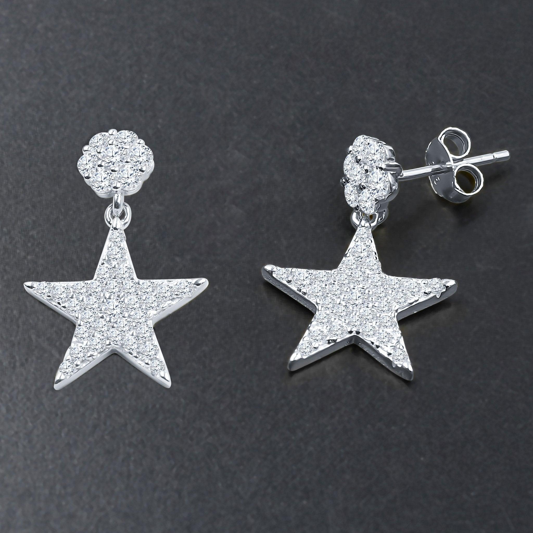 DAZZLING SILVER EARRINGS | BMW9214291 - Johnny Dang & Co