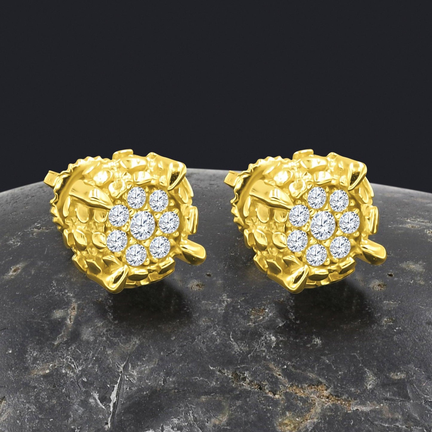 DIAMANTINE SILVER EAR STUDS I BMW9217792 - Johnny Dang & Co