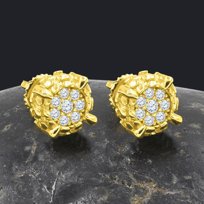 DIAMANTINE SILVER EAR STUDS I BMW9217792 - Johnny Dang & Co