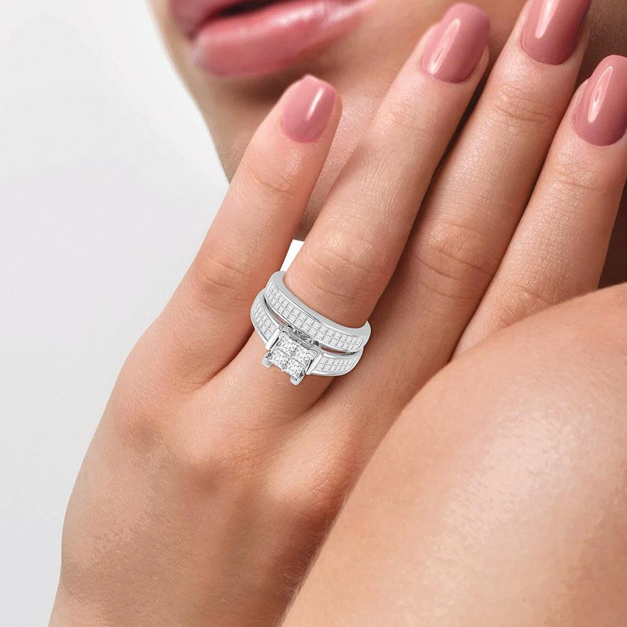 14K 2.00CT DIAMOND BRIDAL RING - Johnny Dang & Co