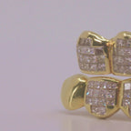 10K VS Princess Cut Diamond Invisible Set Grillz