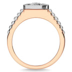 14K Two Tone 1 Cttw. Diamond Mens Ring - Johnny Dang & Co