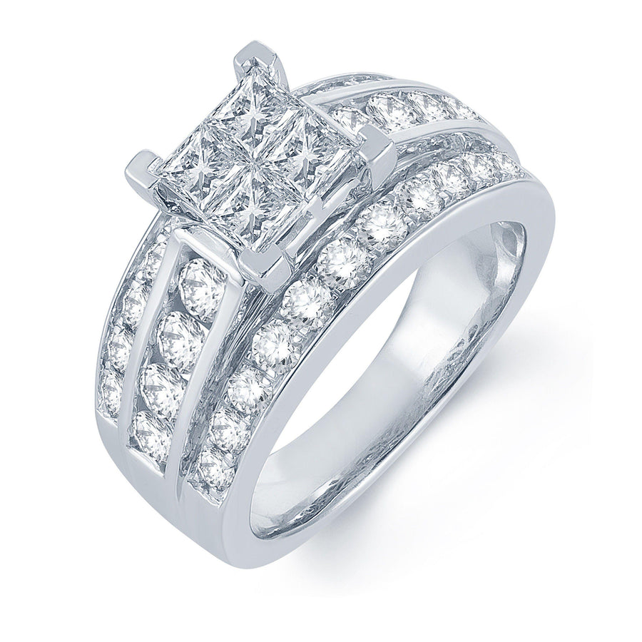 14K 1.75CT PR/CT Diamond RING. - Johnny Dang & Co