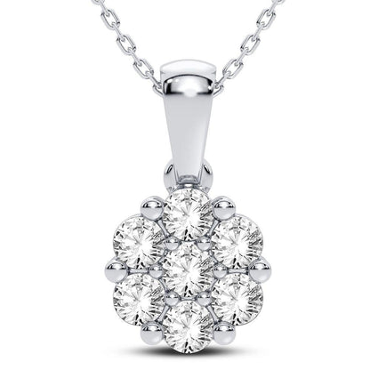 14K 1.00CT Diamond Pendant - Johnny Dang & Co