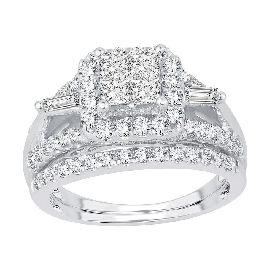 14K 1.50ct Diamond Bridal Ring - Johnny Dang & Co