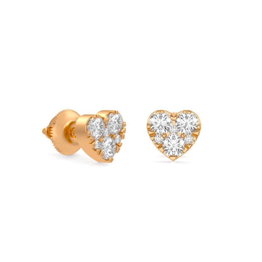 Heart Cluster Earrings - Johnny Dang & Co
