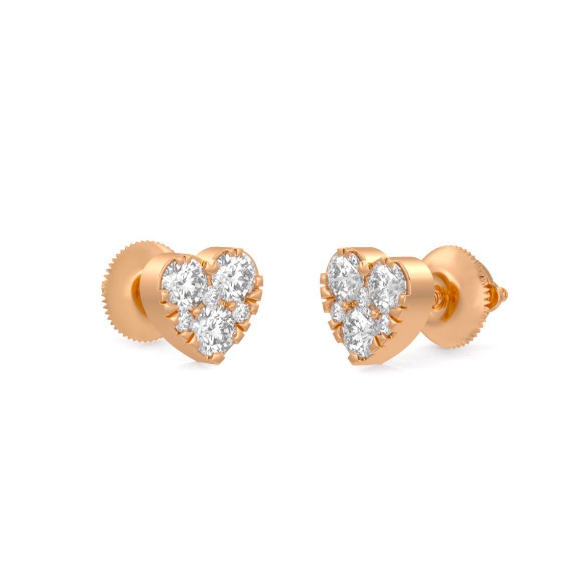 Heart Cluster Earrings - Johnny Dang & Co