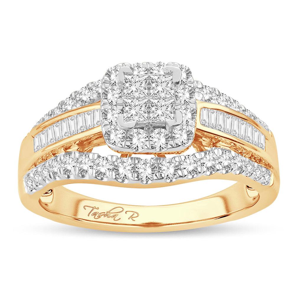 14K 2.00CT PR/CT Diamond BRIDAL RING - Johnny Dang & Co