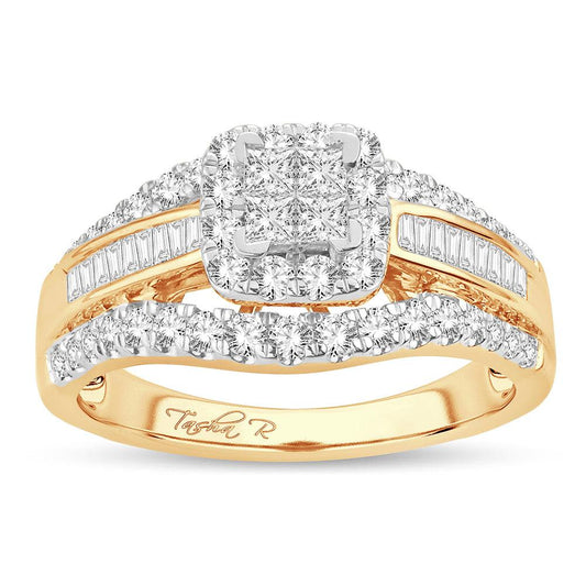 14K 2.00CT PR/CT Diamond BRIDAL RING - Johnny Dang & Co