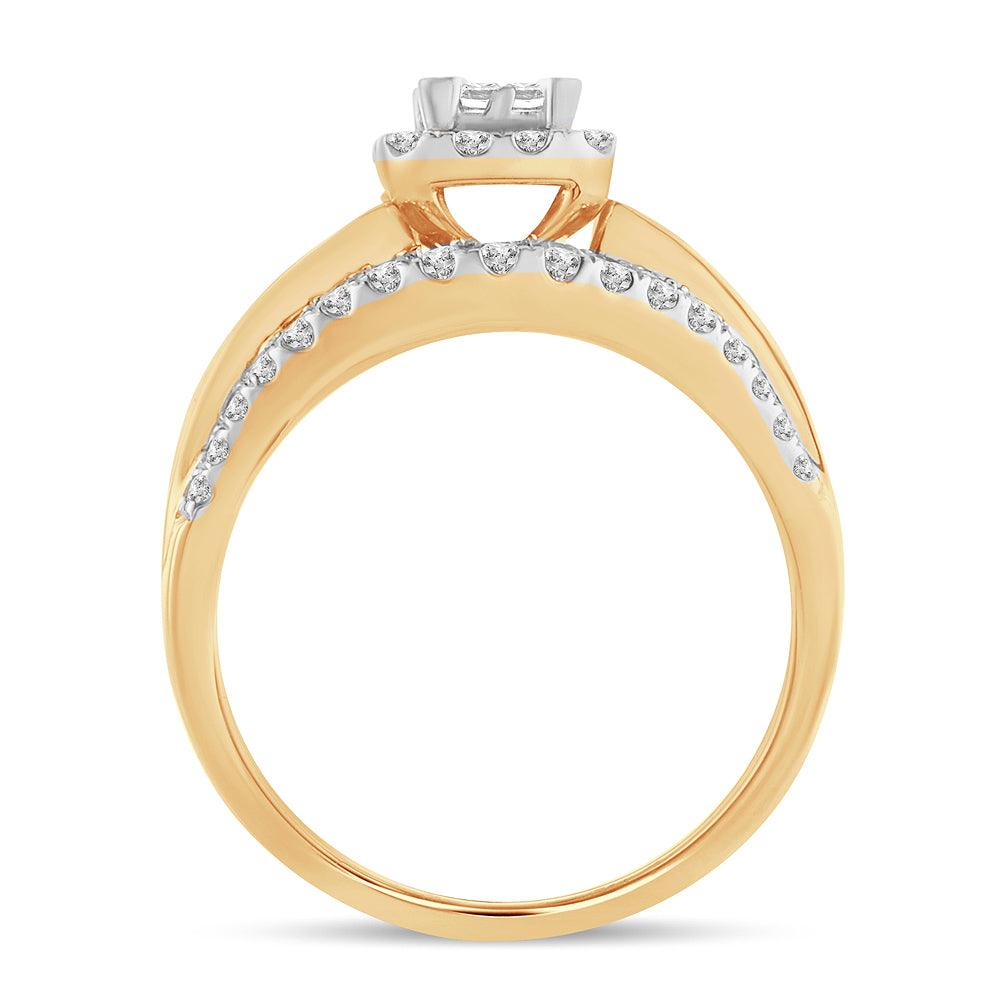 14K 2.00CT PR/CT Diamond BRIDAL RING - Johnny Dang & Co