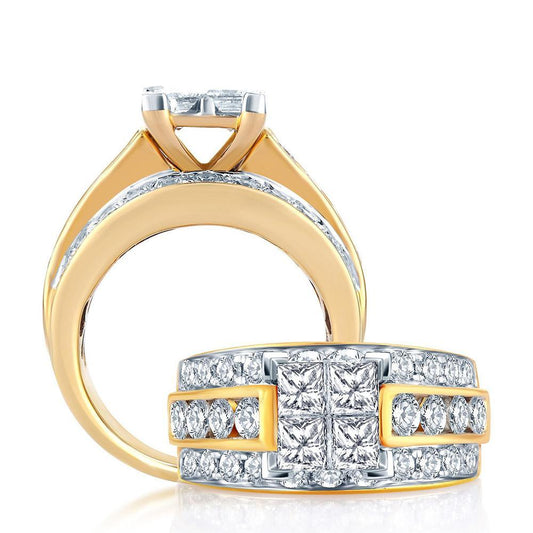 14K 2.62ct Diamond Ring - Johnny Dang & Co