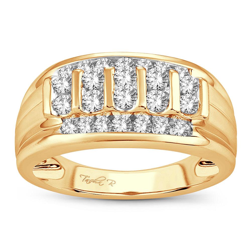 14K 1.00CT DIAMOND MENS RING - Johnny Dang & Co