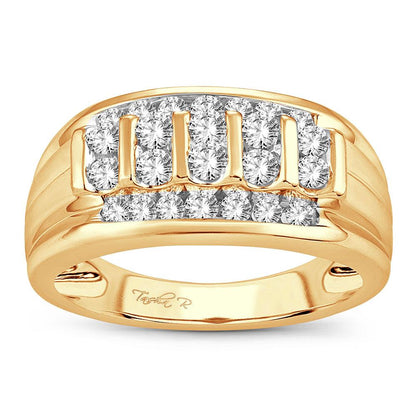 14K 1.00CT DIAMOND MENS RING - Johnny Dang & Co