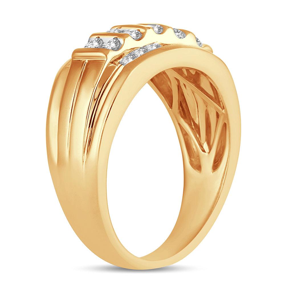 14K 1.00CT DIAMOND MENS RING - Johnny Dang & Co